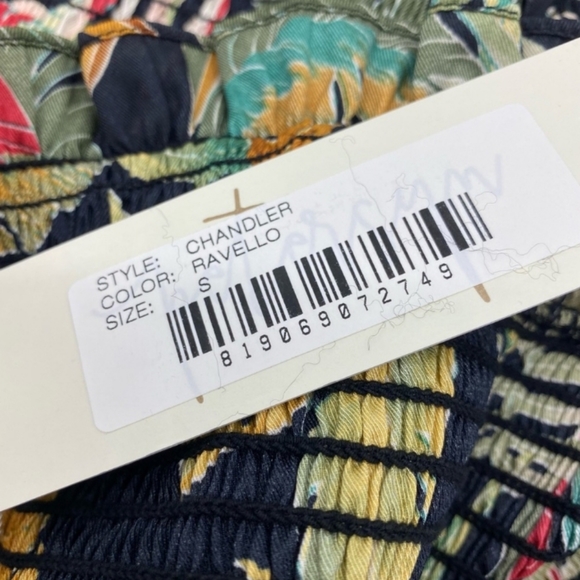 🇺🇲Petersyn | Chandler Black Floral Smocked Ravello Pencil Skirt | NWT - Picture 5 of 6